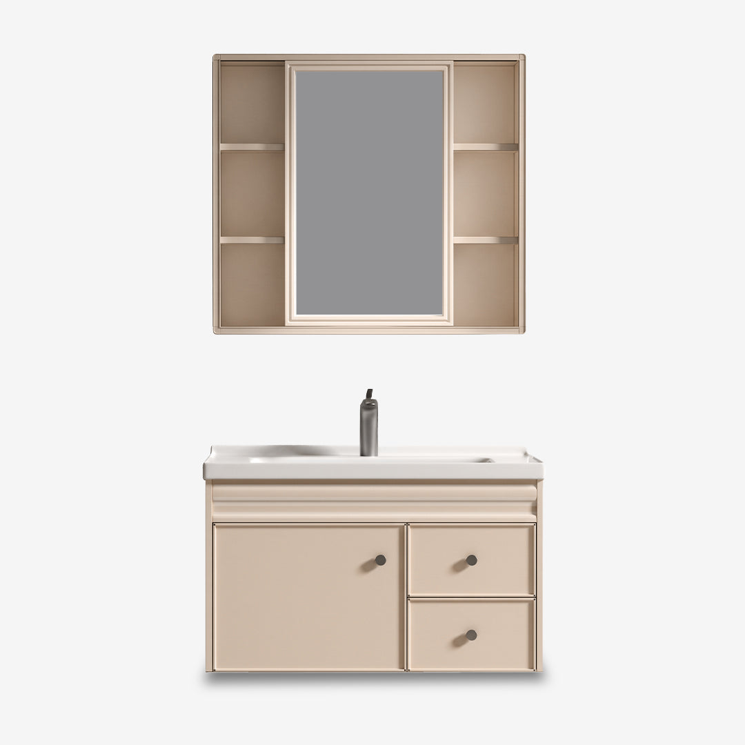 Vanity Cabinet with Mirror Cabinet - Matt Finish