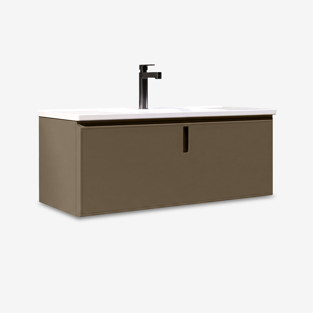 Vanity Cabinet with Washbasin - Tinos 800 Khaki