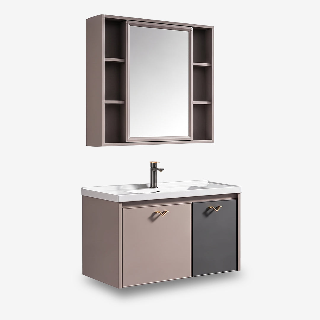 Vanity Cabinet with Mirror Cabinet - Dual Merino