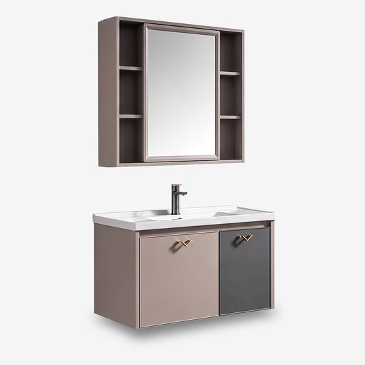 Vanity Cabinet with Mirror Cabinet - Dual Merino