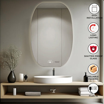 Led Mirror - Wave Sensor (90x60cm) - TR LED 023