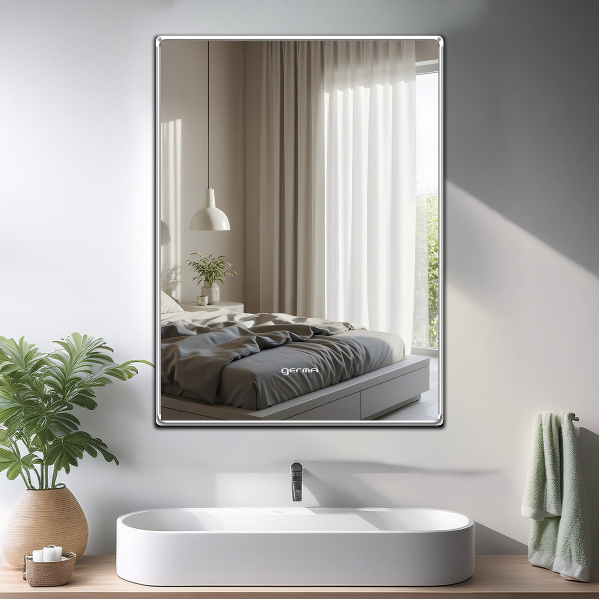 Wall Mounted Mirror - Rectangle Shape