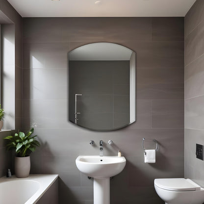 Wall Mounted Mirror - Arched Hexagon Shape