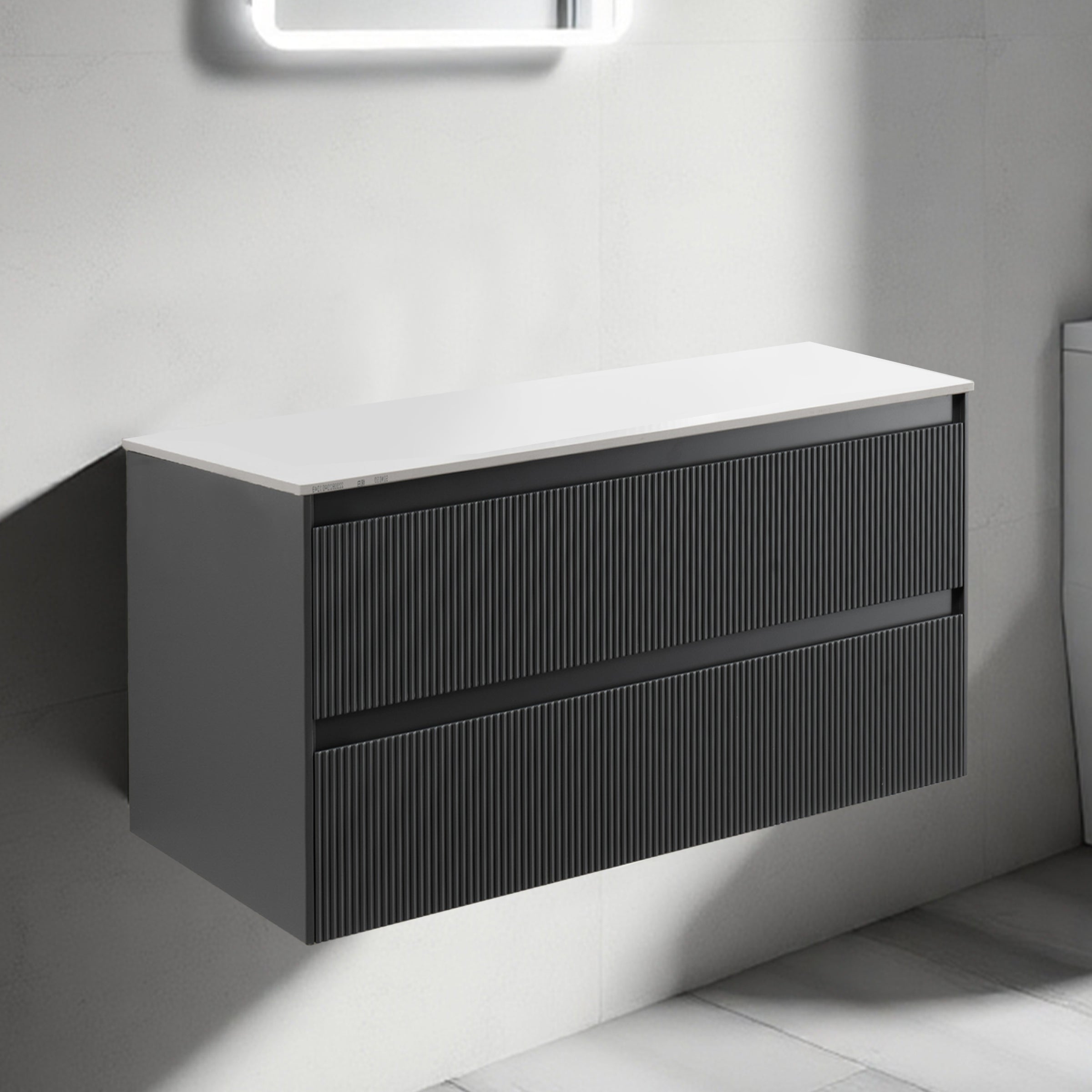 Solid Wood Cabinet - Black