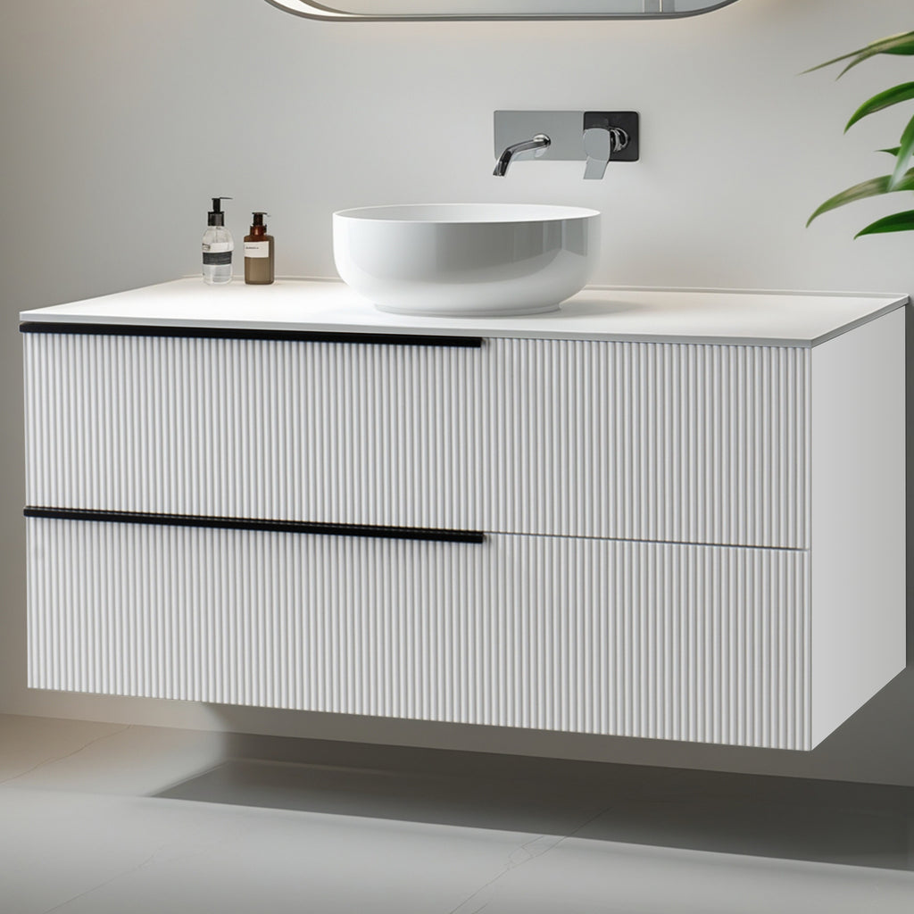 Solid Wood Cabinet - White