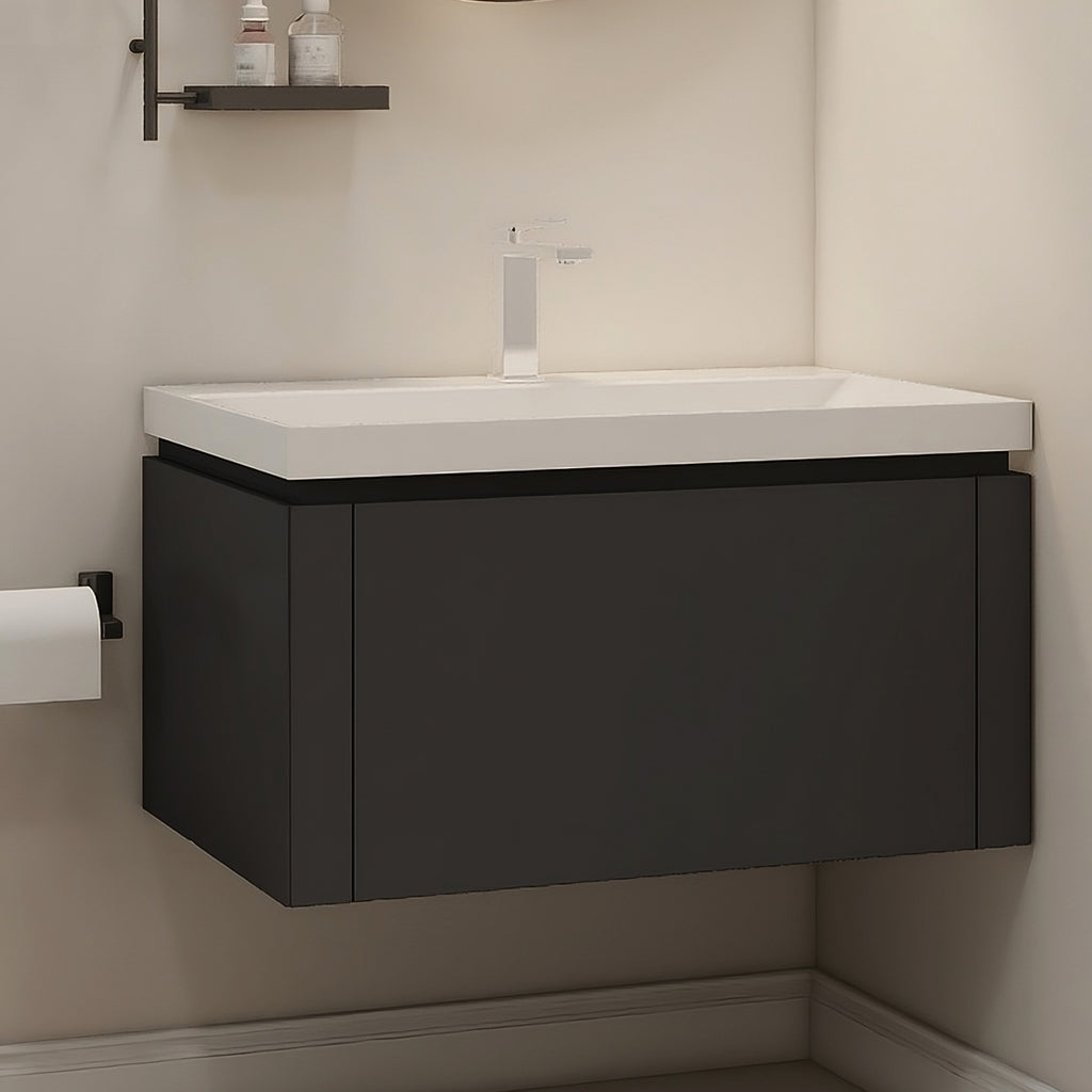 Vanity Cabinet with Washbasin - ESSEN-800-BLACK