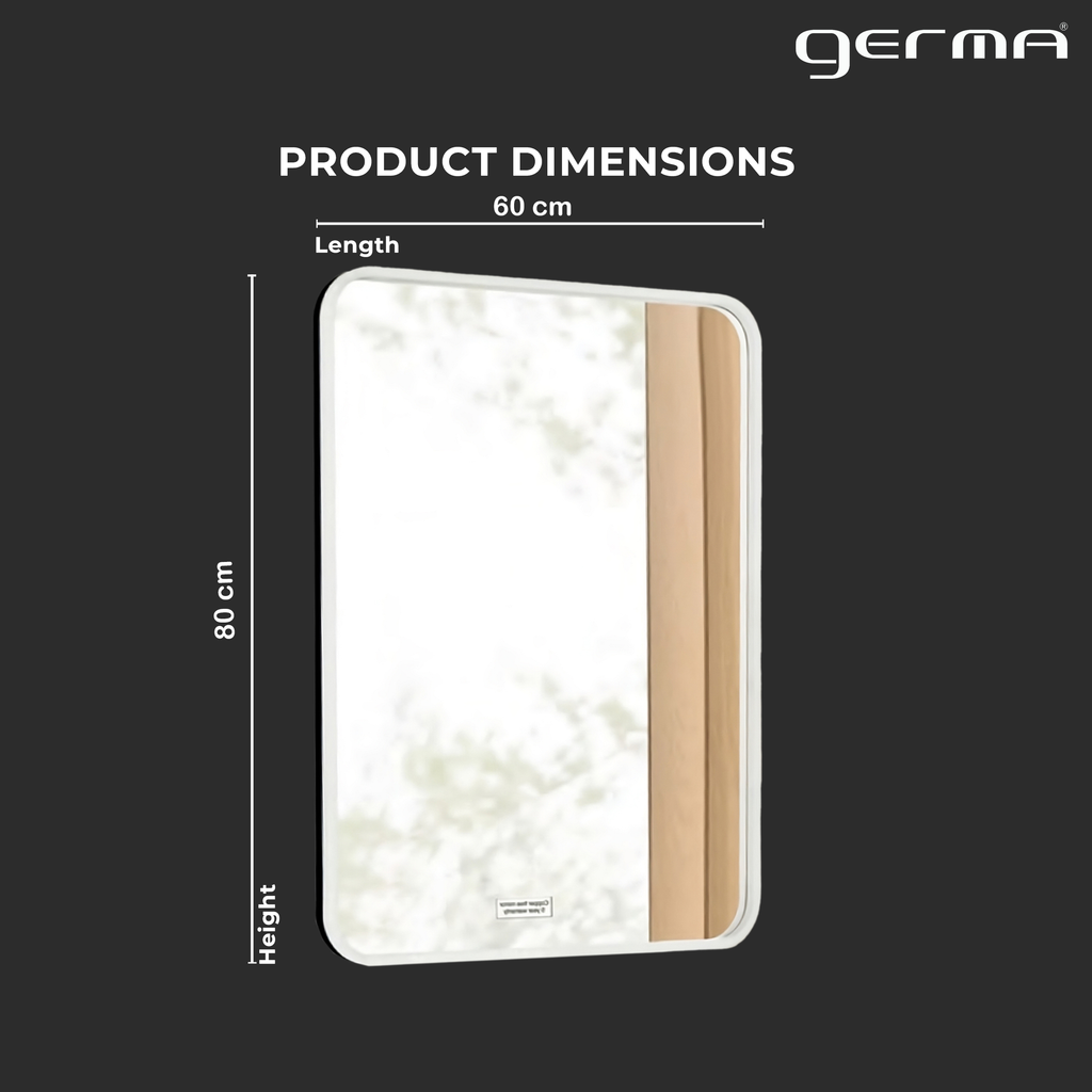 Led Mirror with Acrylic Frame - Smart Hand Wave Switch (80x60cm) Rectangle Shape - TR ACRLED 153