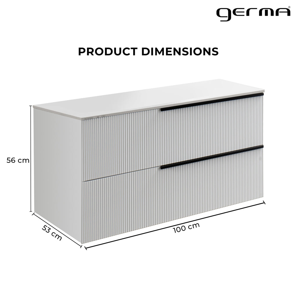 Solid Wood Cabinet - White