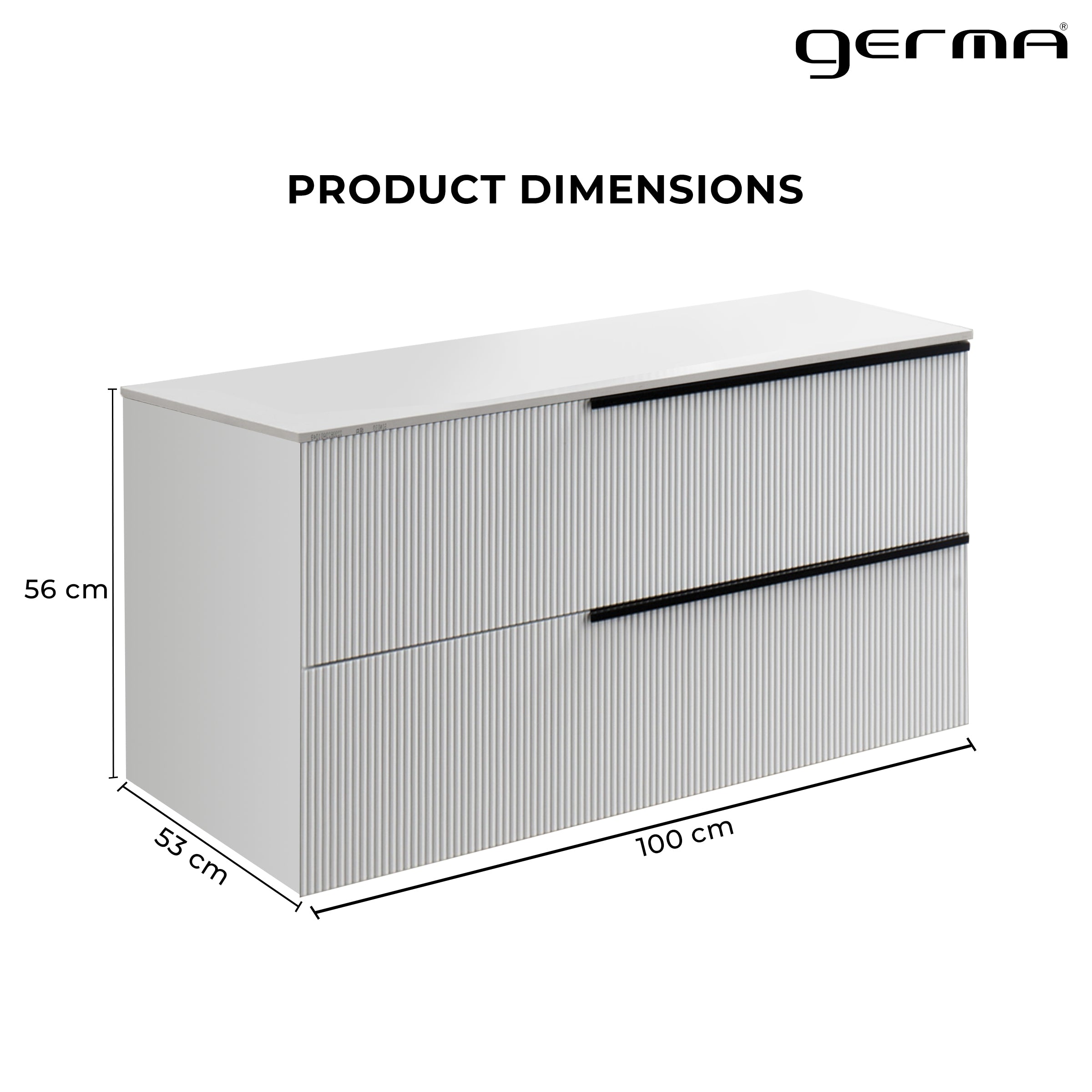 Solid Wood Cabinet - White