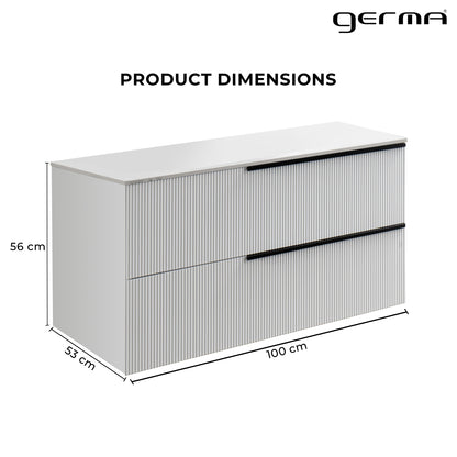 Solid Wood Cabinet - White