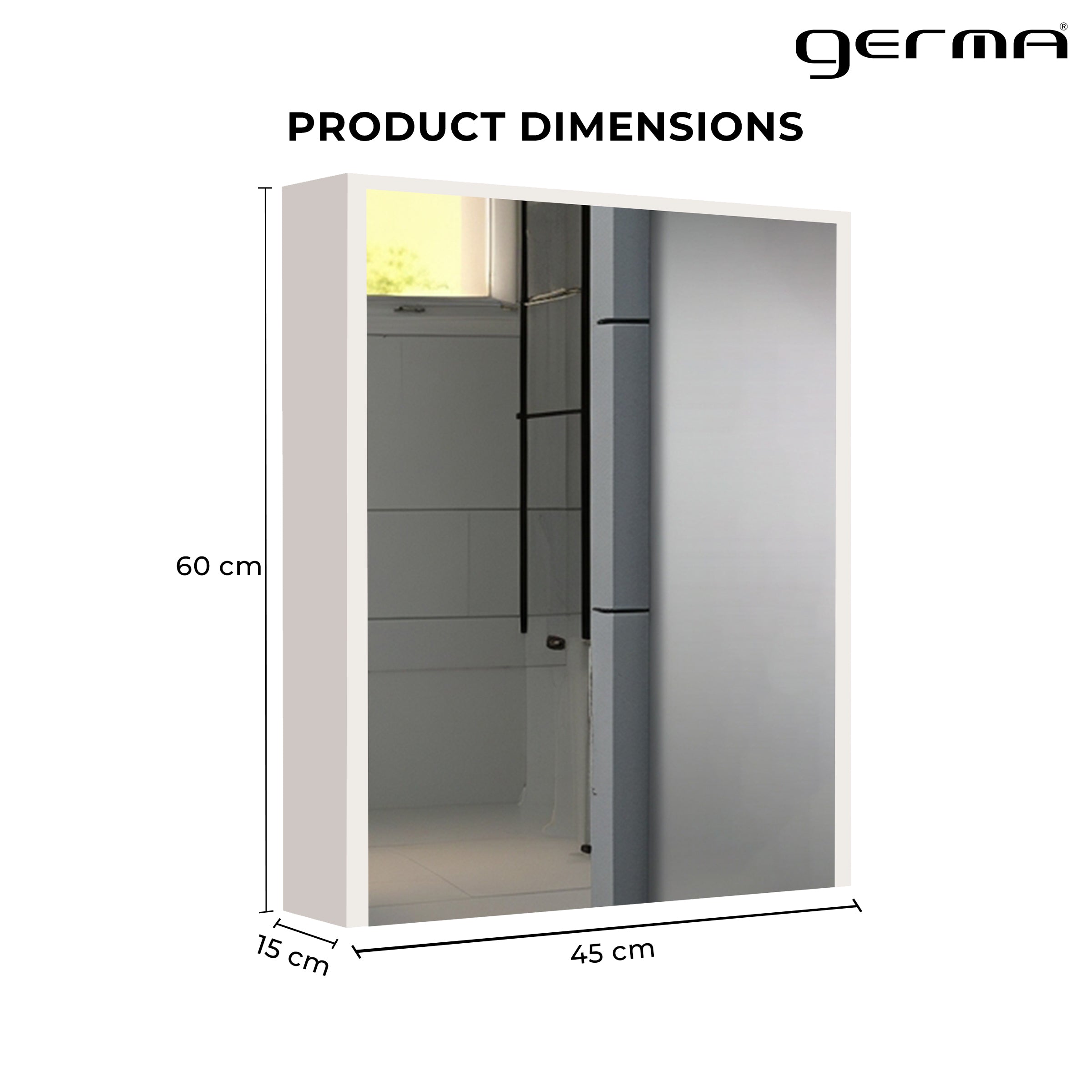 HDHMR Mirror Cabinet - White