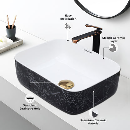 Ceramic Table Top Designer Basin - Life Time Coating Warranty - MINI SPADE 234