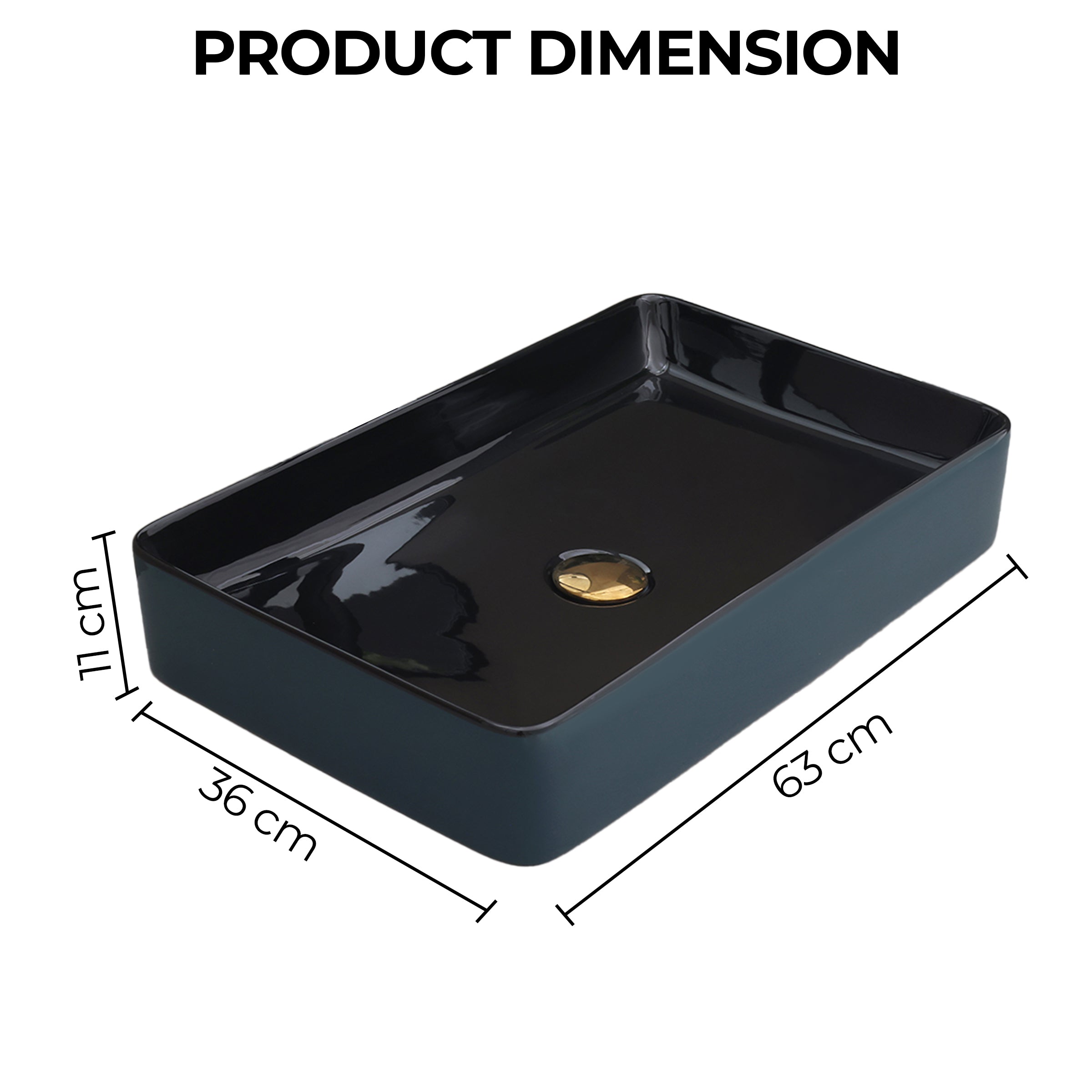 Ceramic Table Top Designer Basin - Life Time Coating Warranty - MOSCON 117