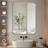 Wall Mounted Mirror - Curve Edge Rectangle Shape