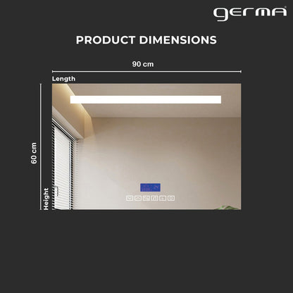 Led Mirror with Smart Touch Sensor - TR LED 004 - A Rectangle Shape (90x60cm)