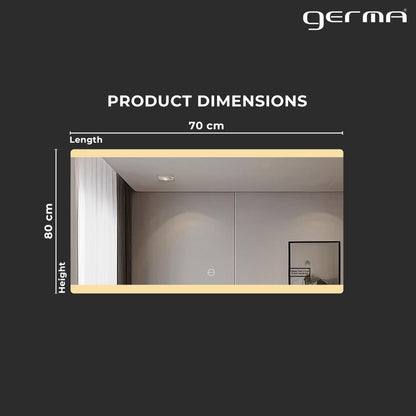 Led Mirror - Smart Touch Switch (138x75cm) Rectangle Shape - TR LED 043