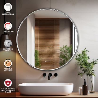 Wall Mounted Mirror - Round Shape