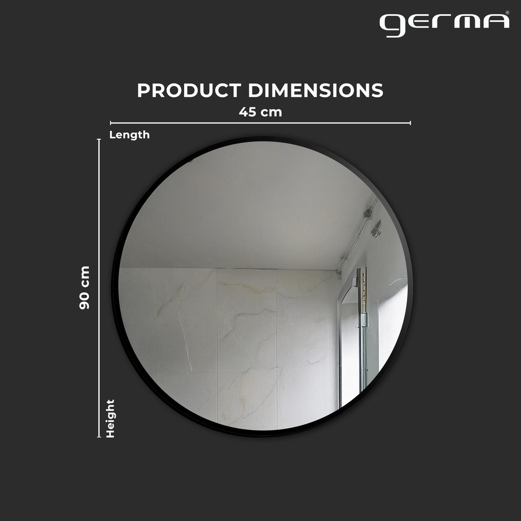 Aluminum Frame Mirror - Round Shape 50cm x 50cm - TR 131 & 132