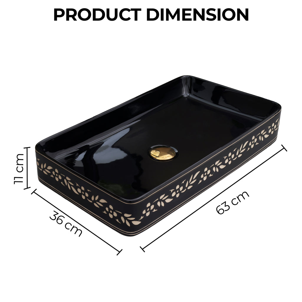 Ceramic Table Top Designer Basin - Life Time Coating Warranty - MOSCON 133