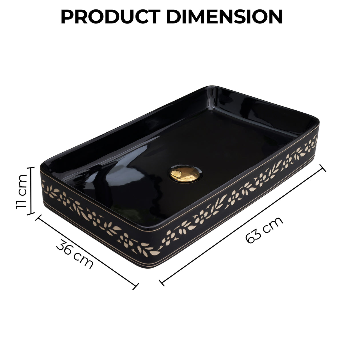 Ceramic Table Top Designer Basin - Life Time Coating Warranty - MOSCON 133