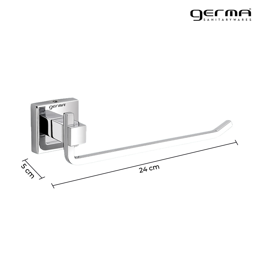 Germa Sanitarywares 304 Stainless Steel Towel Ring for Bathroom | Napkin Hanger for Washbasin | Napkin Hanger | Towel Holder | Bathroom Accessories (Chrome) - TR 9144 Towel Ring