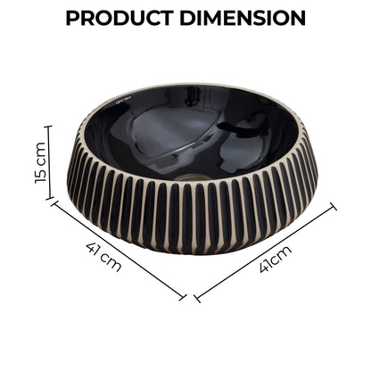 Ceramic Table Top Designer Basin - Life Time Coating Warranty - GLOBE 110