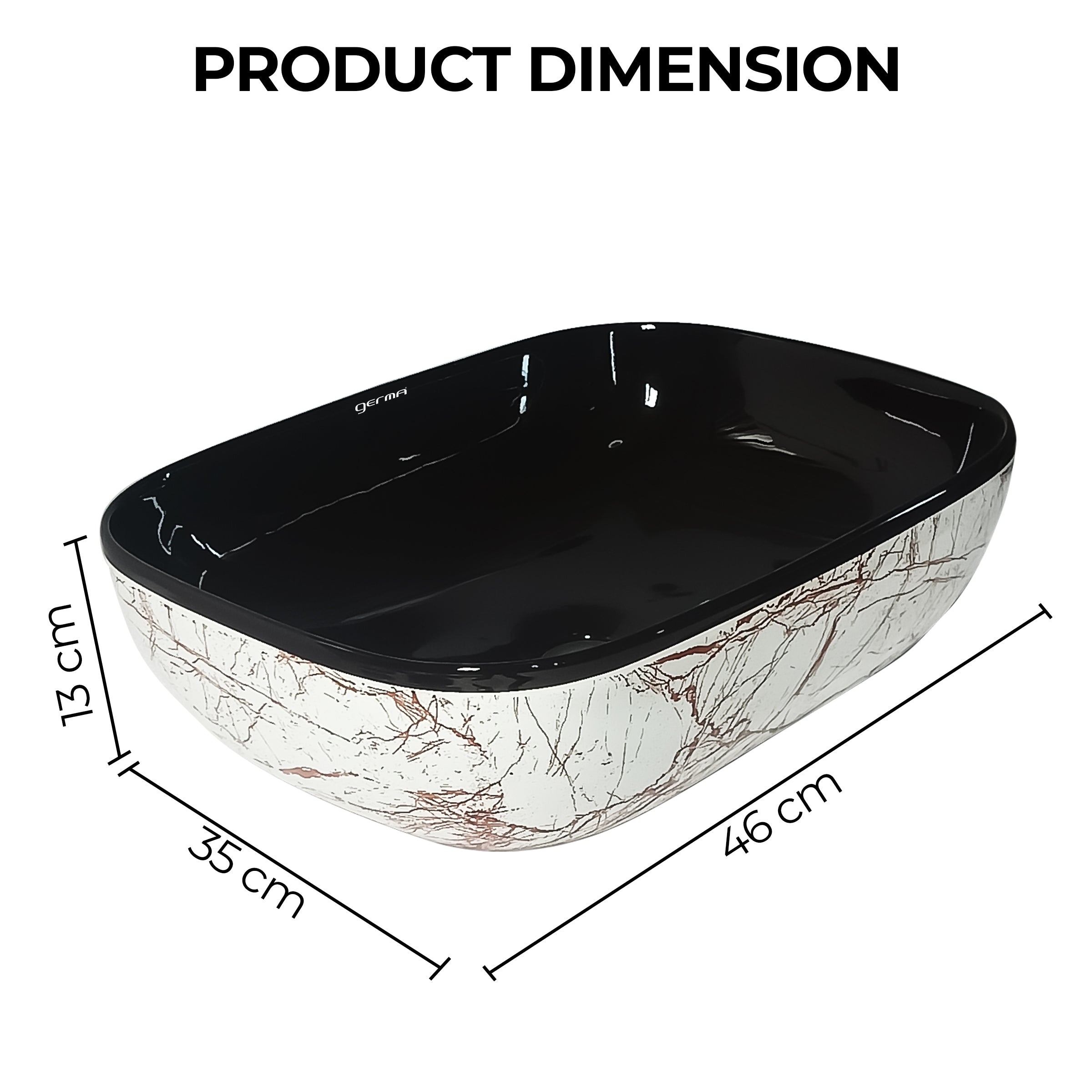 Ceramic Table Top Designer Basin - Life Time Coating Warranty - STELLAR 225
