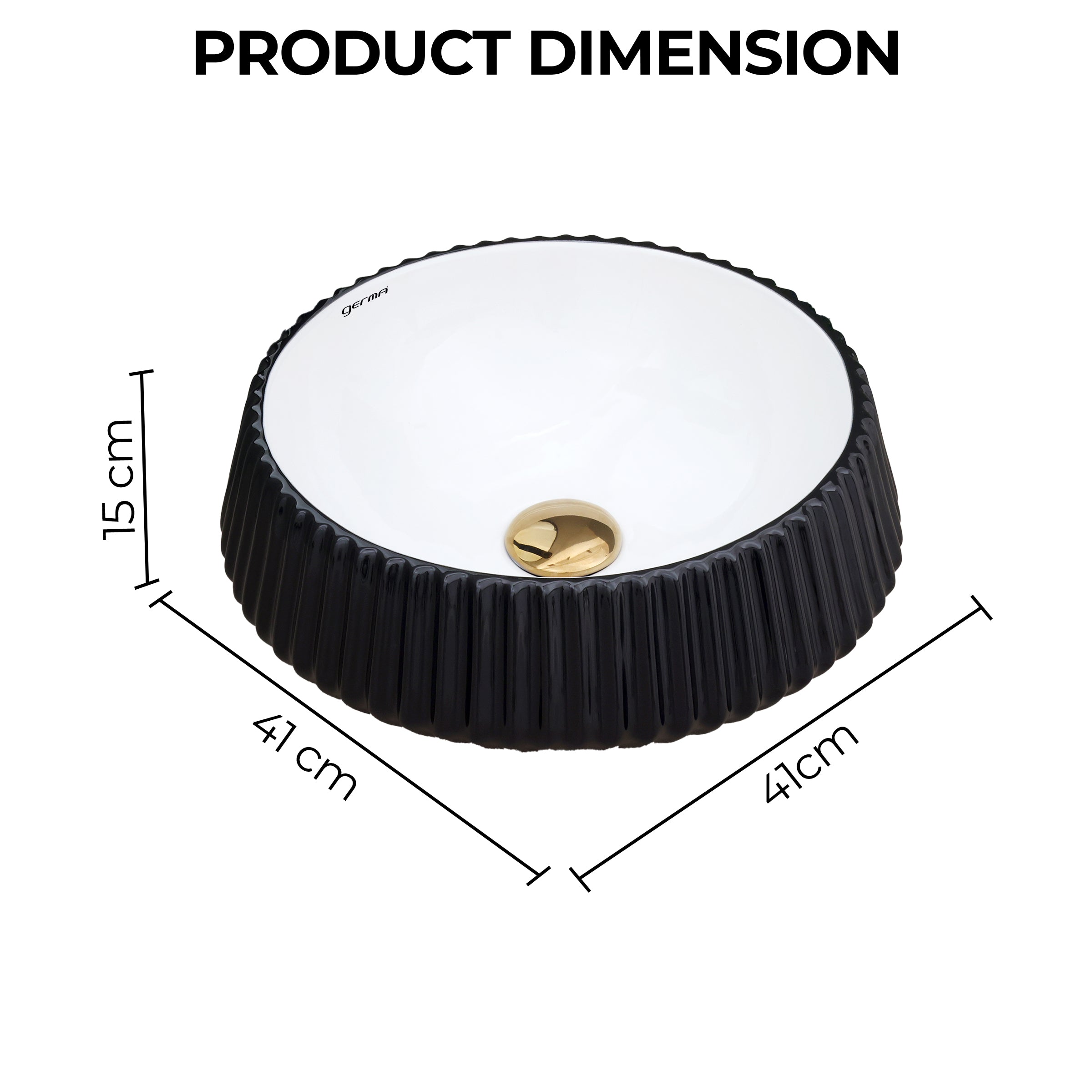 Ceramic Table Top Designer Basin - Life Time Coating Warranty - GLOBE 111