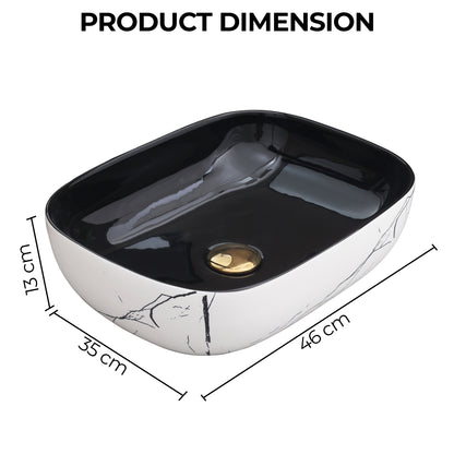 Ceramic Table Top Designer Basin - Life Time Coating Warranty - STELLAR 230