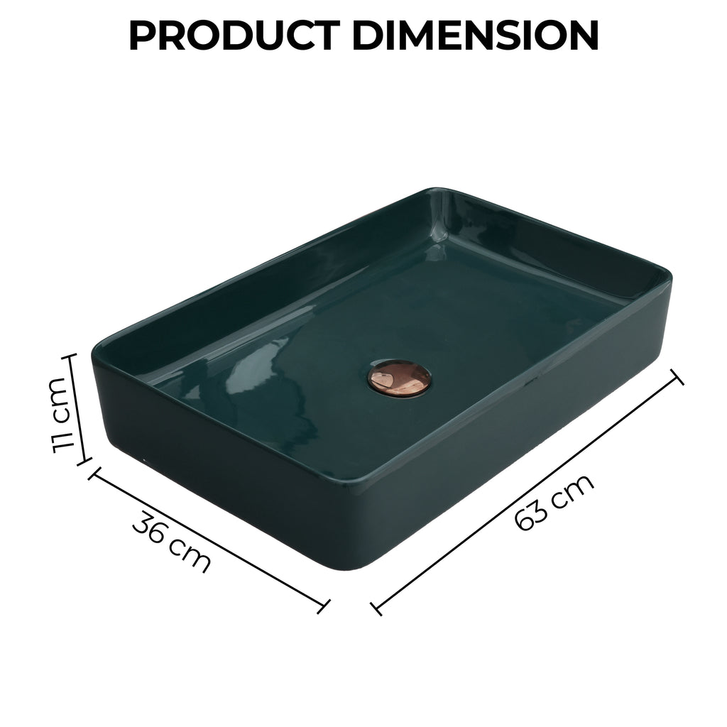 Ceramic Table Top Designer Basin - Life Time Coating Warranty - MOSCON 301
