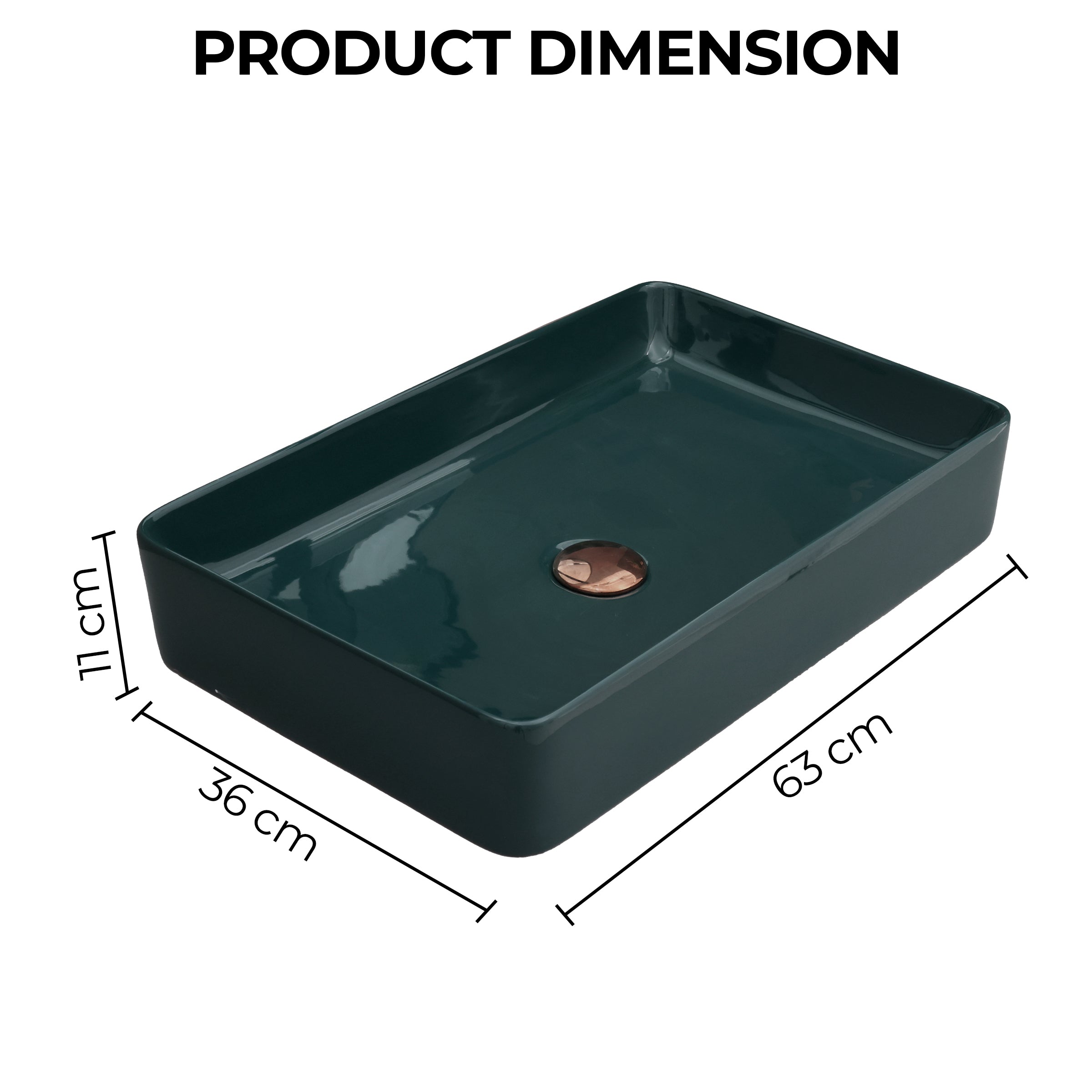 Ceramic Table Top Designer Basin - Life Time Coating Warranty - MOSCON 301