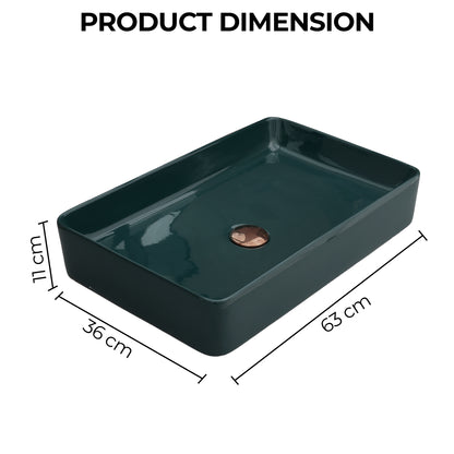 Ceramic Table Top Designer Basin - Life Time Coating Warranty - MOSCON 301