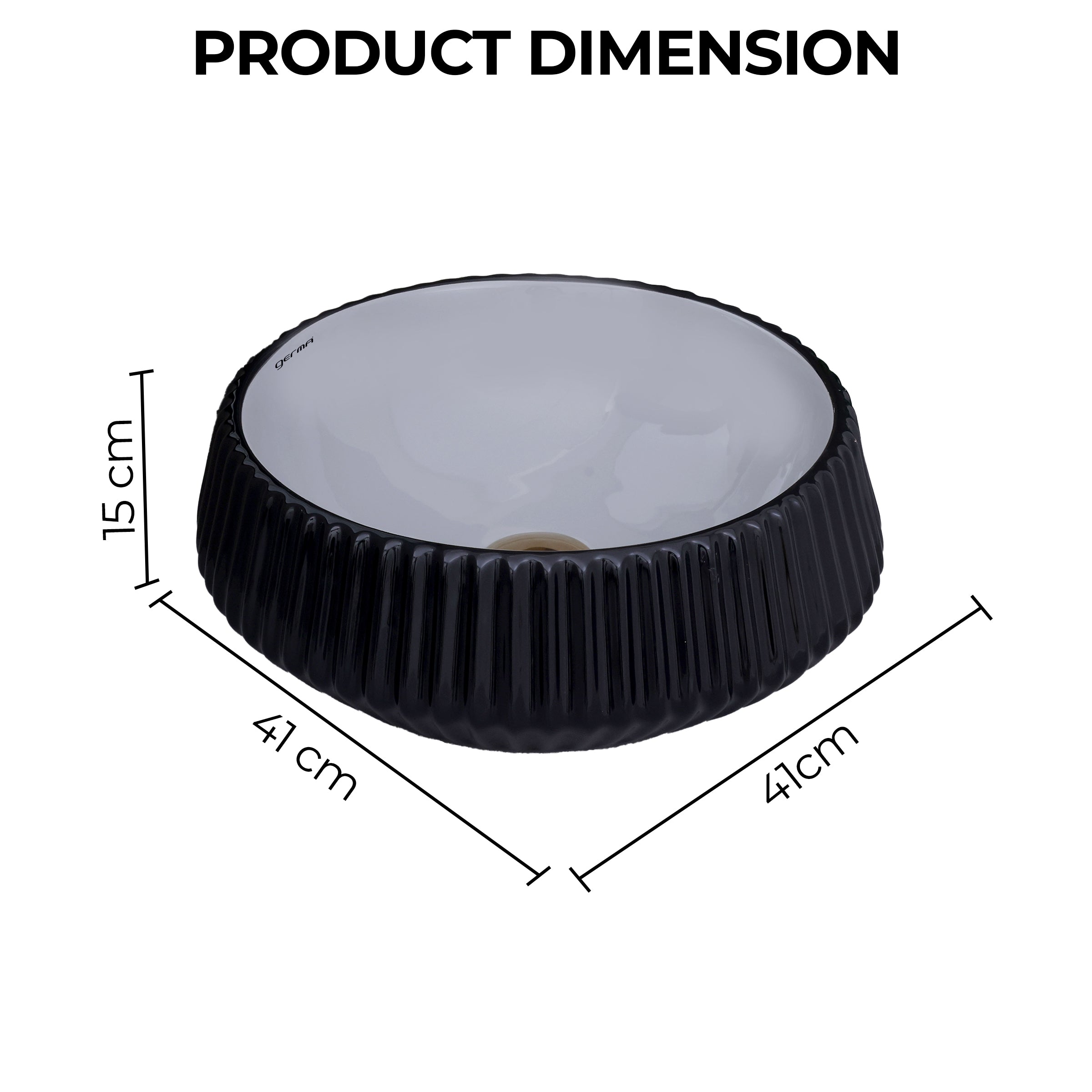 Ceramic Table Top Designer Basin - Life Time Coating Warranty - GLOBE 111