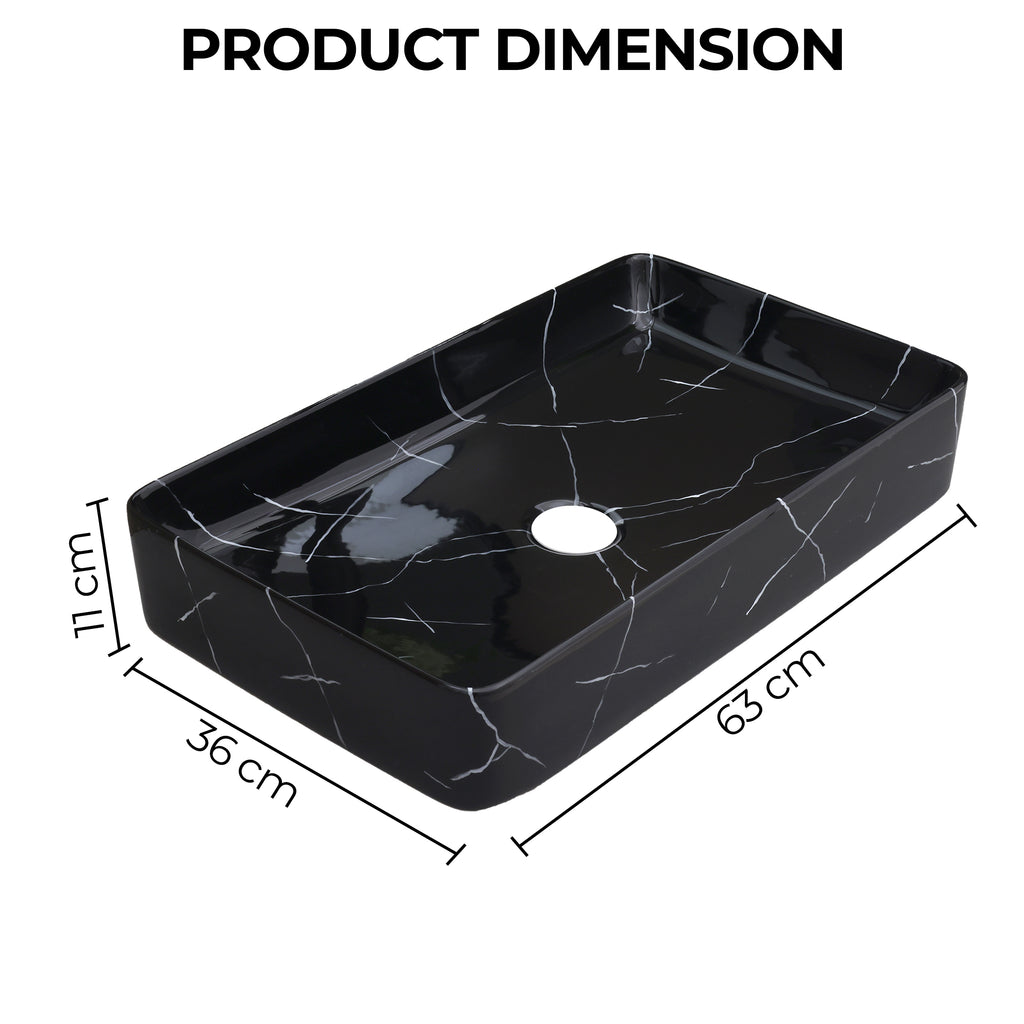 Ceramic Table Top Designer Basin - Life Time Coating Warranty - MOSCON 160