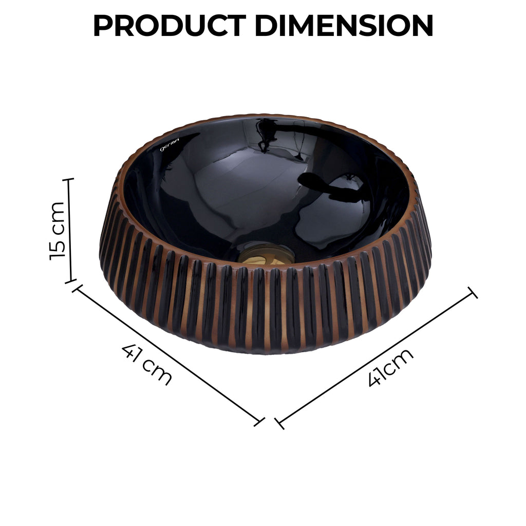 Ceramic Table Top Designer Basin - Life Time Coating Warranty - GLOBE 109
