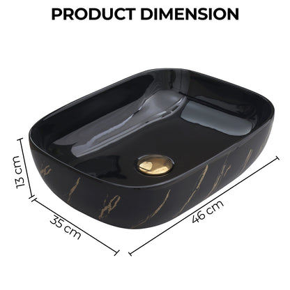 Ceramic Table Top Designer Basin - Life Time Coating Warranty - STELLAR 401