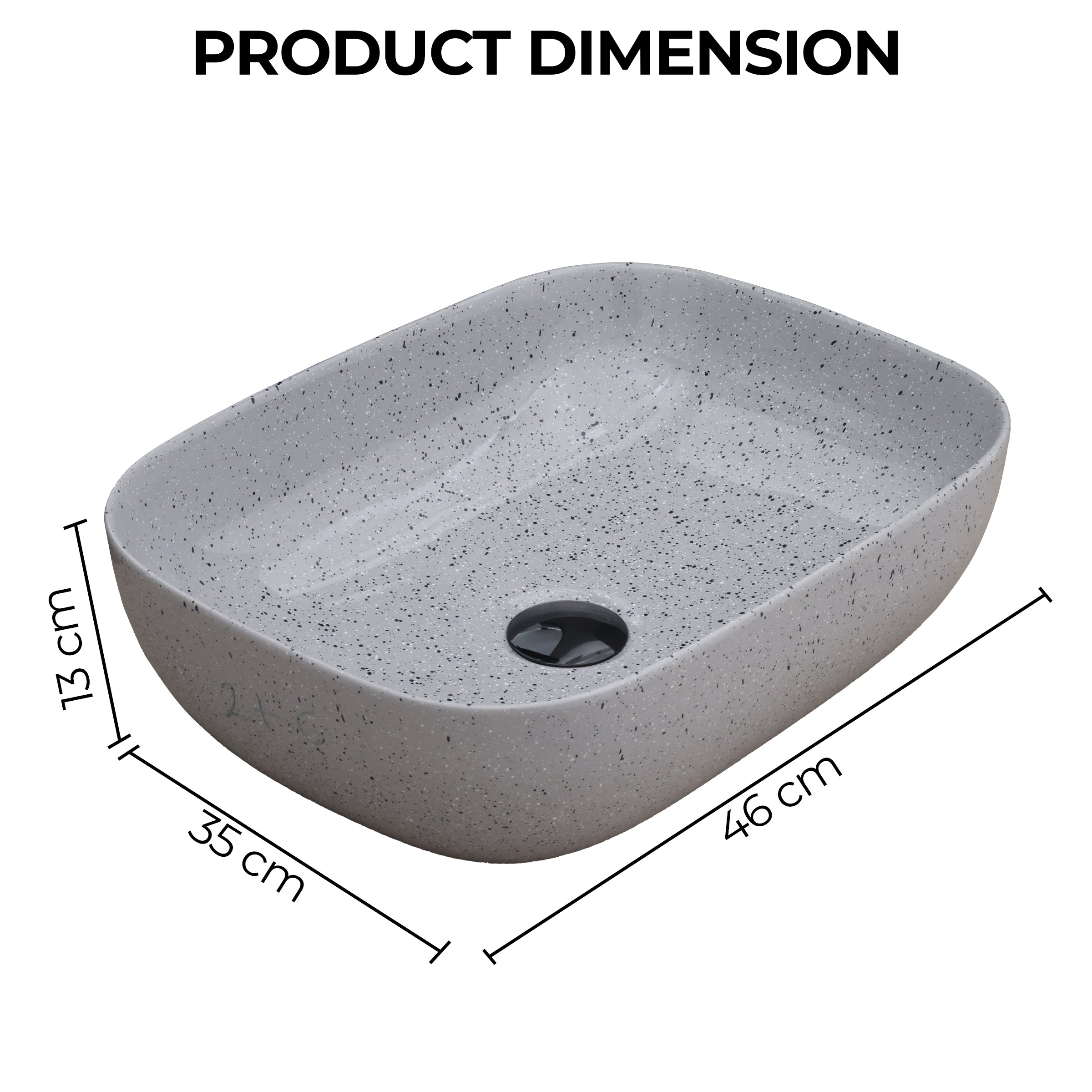 Ceramic Table Top Designer Basin - Life Time Coating Warranty - STELLAR 257