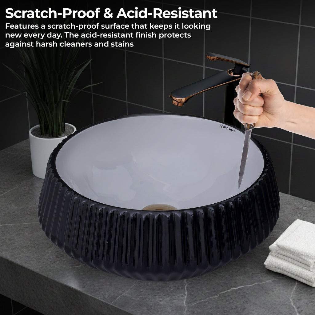 Ceramic Table Top Designer Basin - Life Time Coating Warranty - GLOBE 111