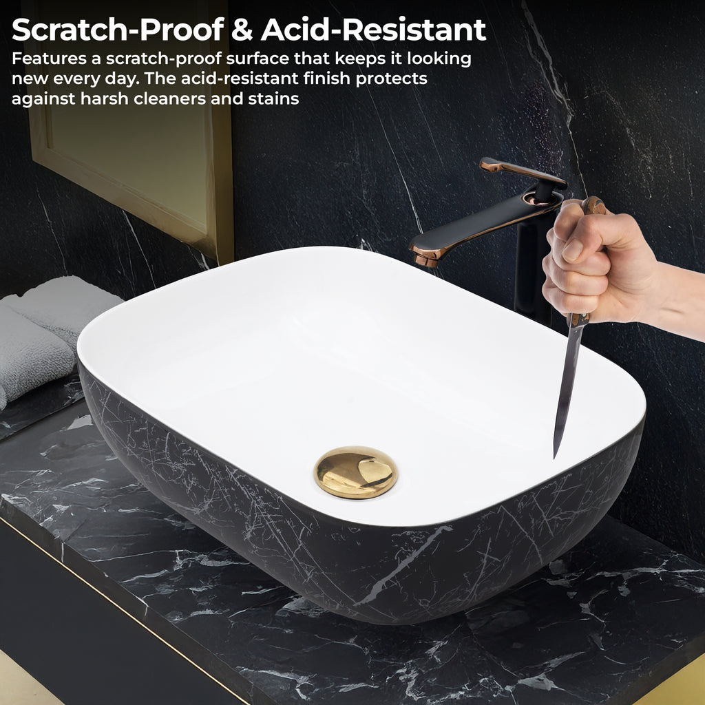 Ceramic Table Top Designer Basin - Life Time Coating Warranty - STELLAR 234