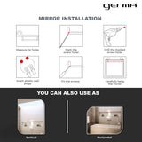 Wall Mounted Mirror - Islington Rectangle Shape