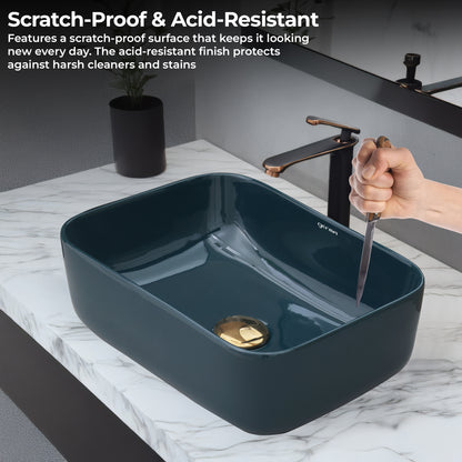 Ceramic Table Top Designer Basin - Life Time Coating Warranty - MINI SPADE 301