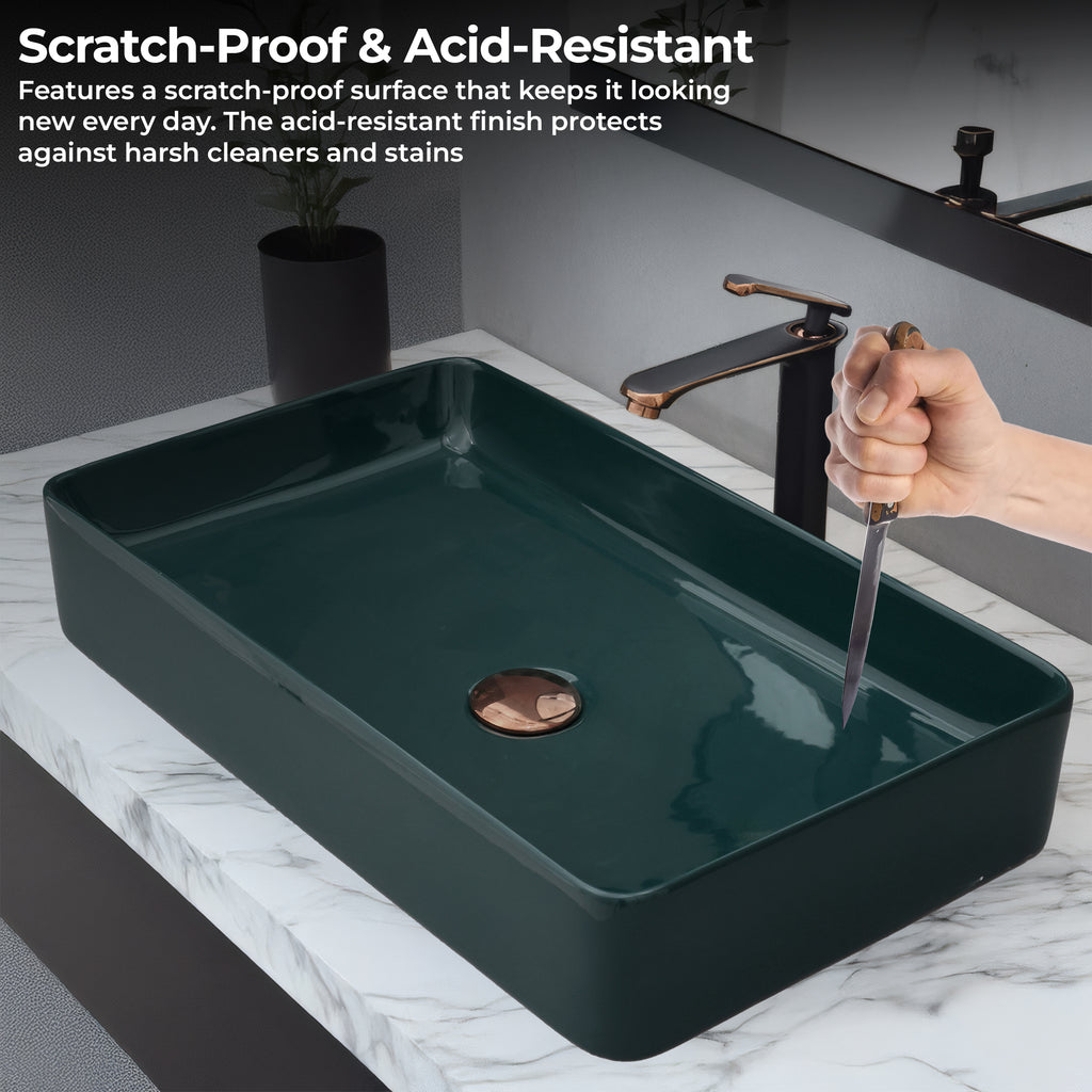 Ceramic Table Top Designer Basin - Life Time Coating Warranty - MOSCON 301