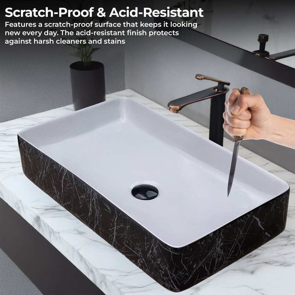 Ceramic Table Top Designer Basin - Life Time Coating Warranty - MOSCON 139