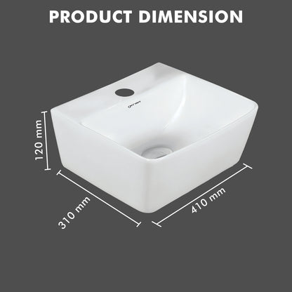 Ceramic Designer Basin Table Top Cum Wall Hung - TR 85025 ALEXIS