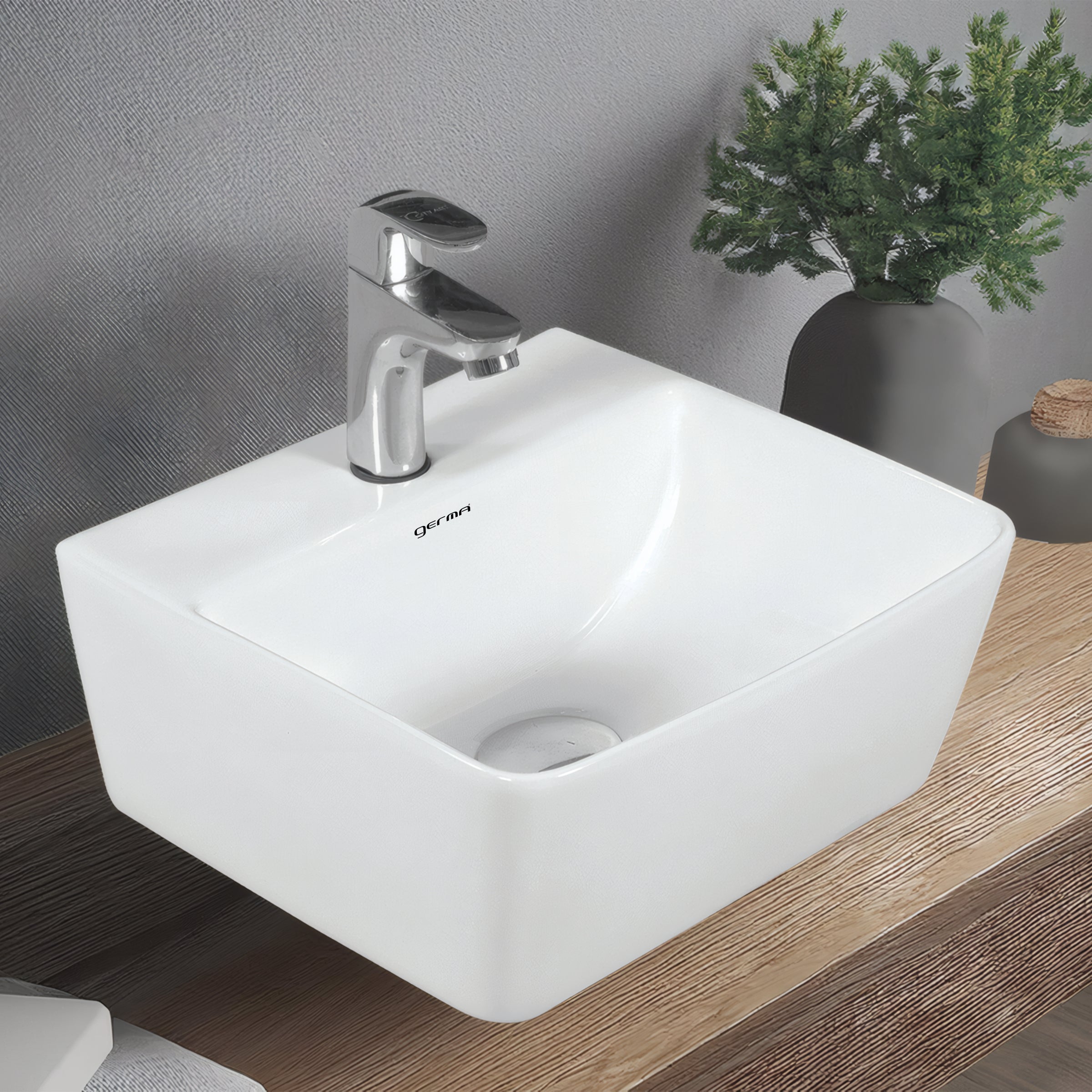 Ceramic Designer Basin Table Top Cum Wall Hung - TR 85025 ALEXIS