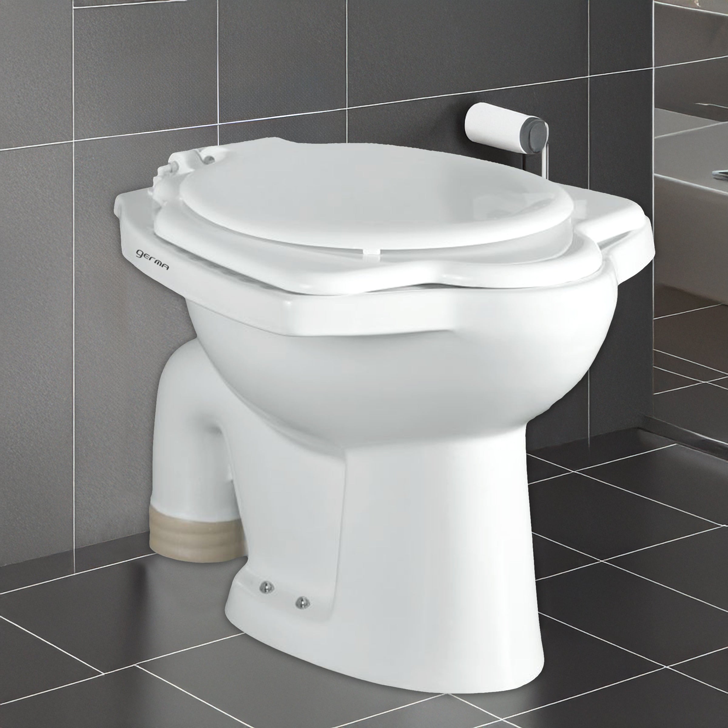 Floor Mounted Ceramic One Piece Closet - Anglo Indian-S