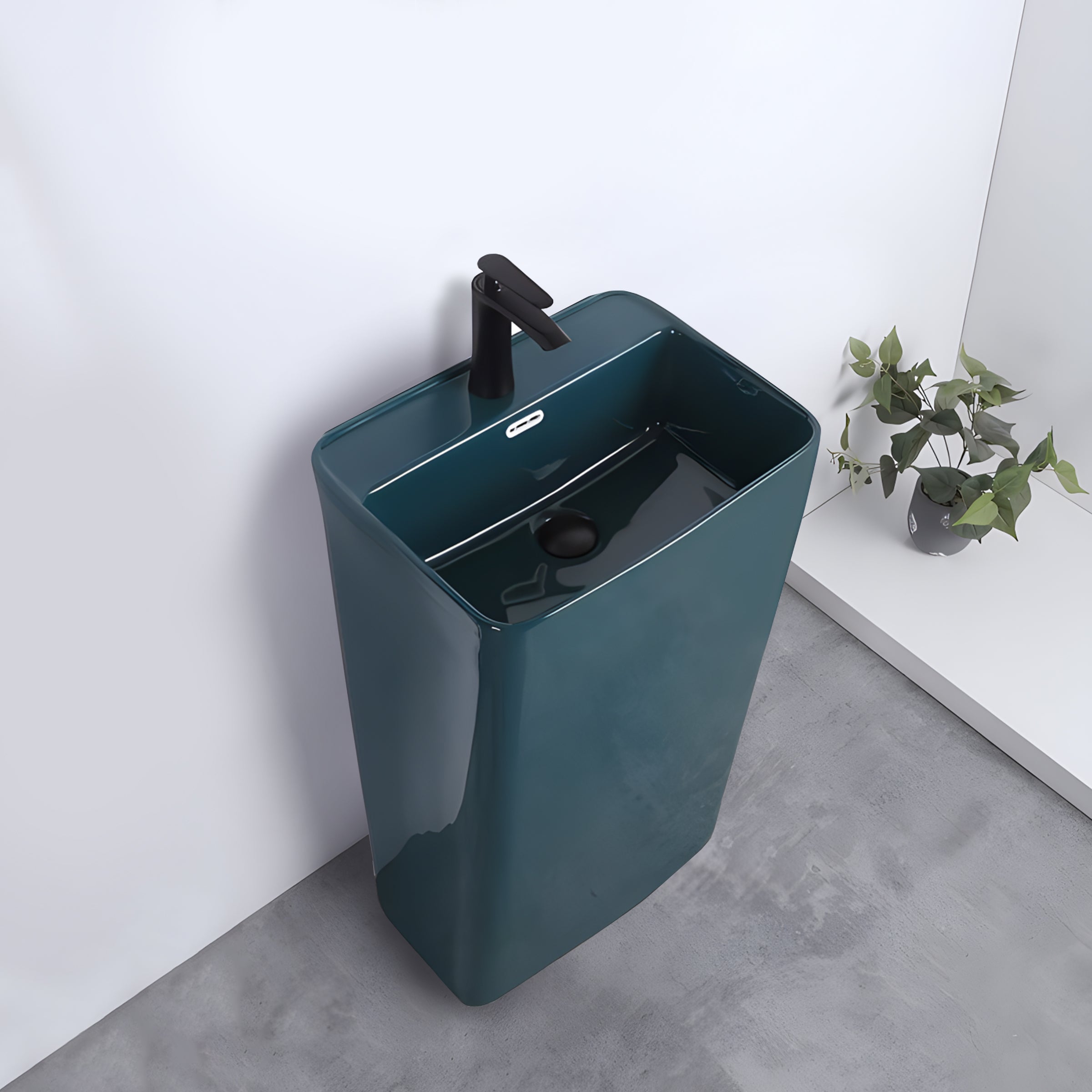 Designer Standing Basin - TR 20202 - BINNY GLOSSY GREEN