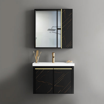 Washbasin Cabinet Along with Mirror Cabinet - TR 3111-50 CARARA BLACK