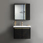 Washbasin Cabinet Along with Mirror Cabinet - TR 3111-50 CARARA BLACK