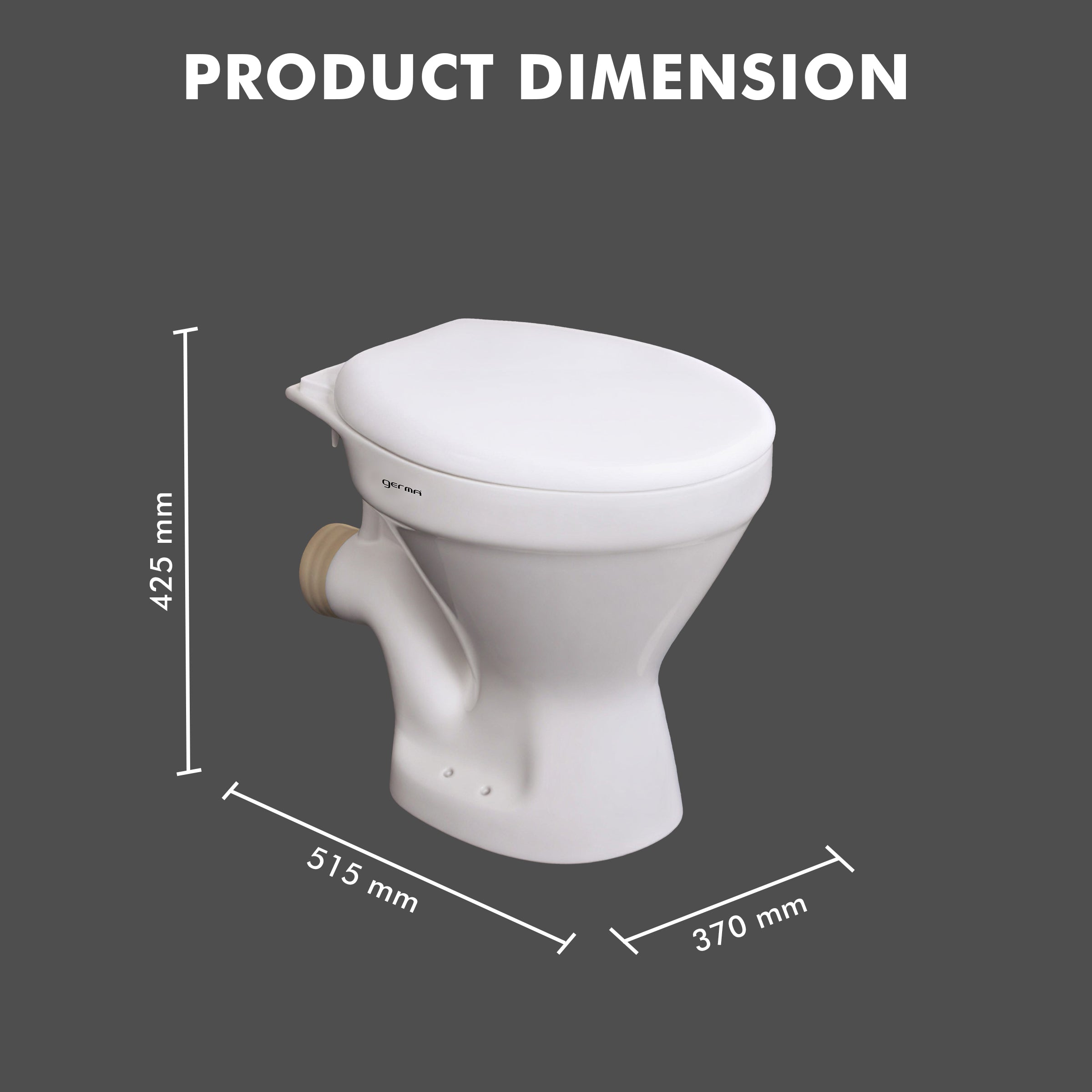 Floor Mounted Ceramic One Piece Closet - Cozzo EWC-P